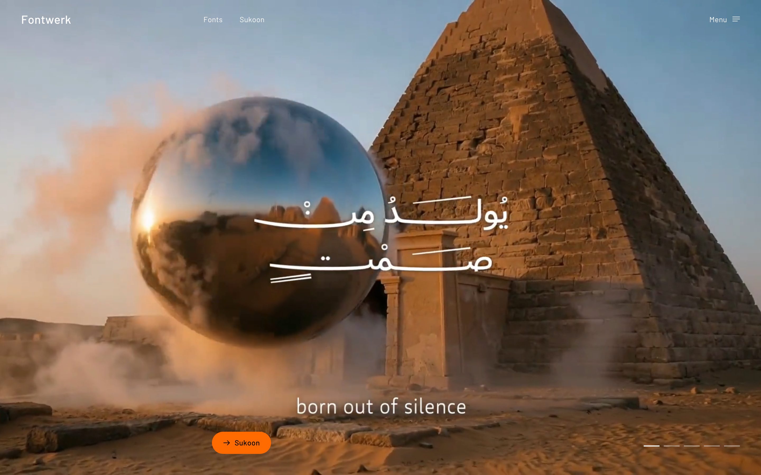 Sixteen — the rebuilt landing page