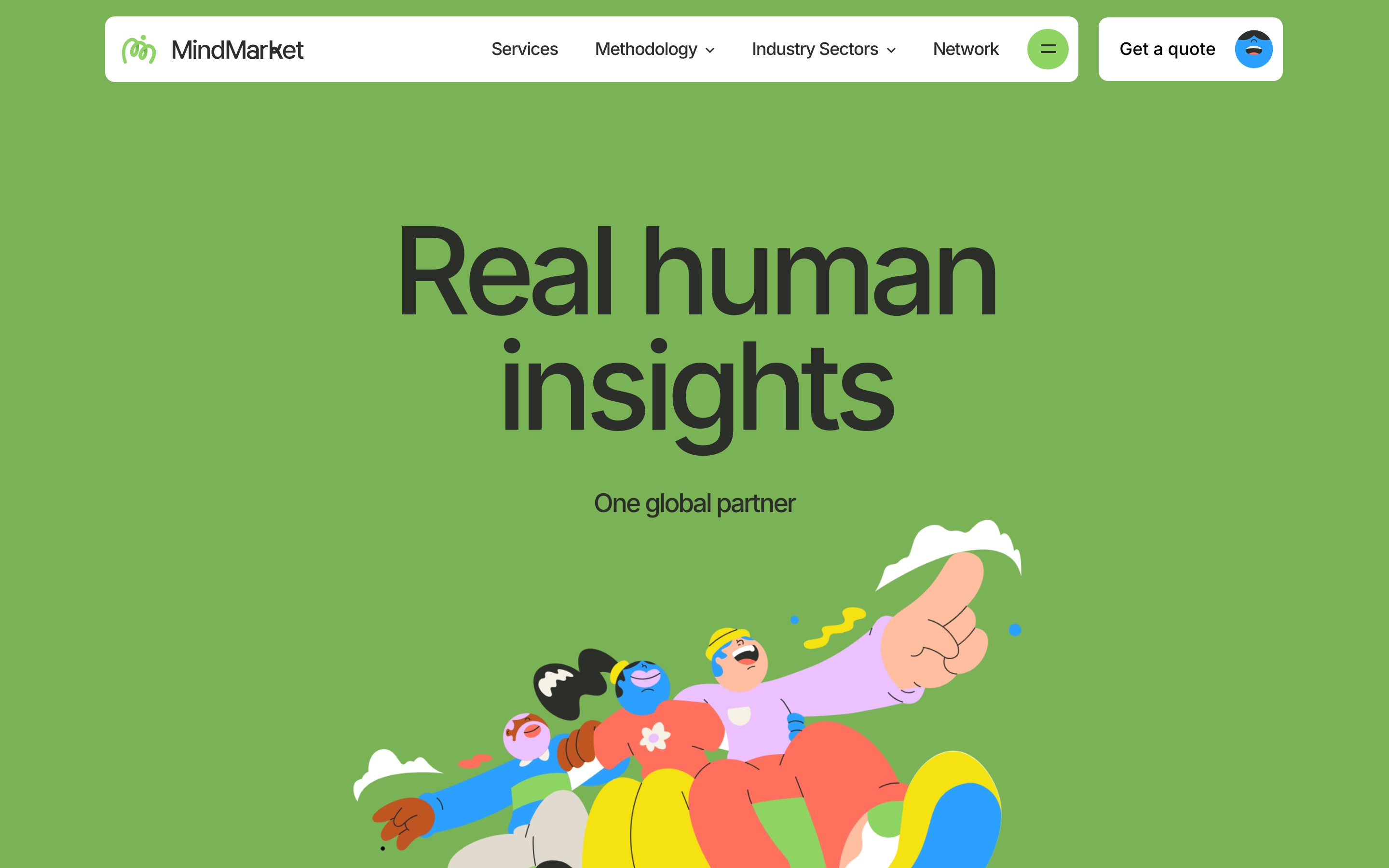 MindMarket — the rebuilt landing page
