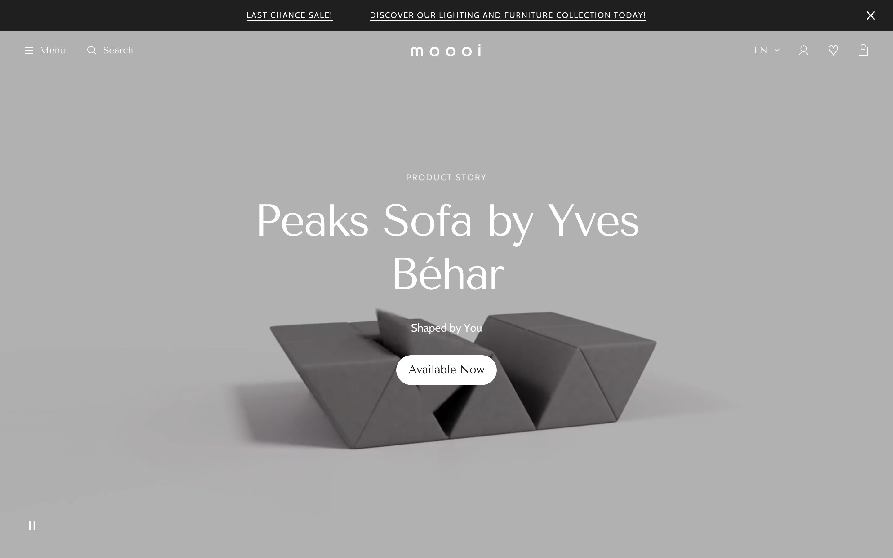 Peaks — the rebuilt landing page