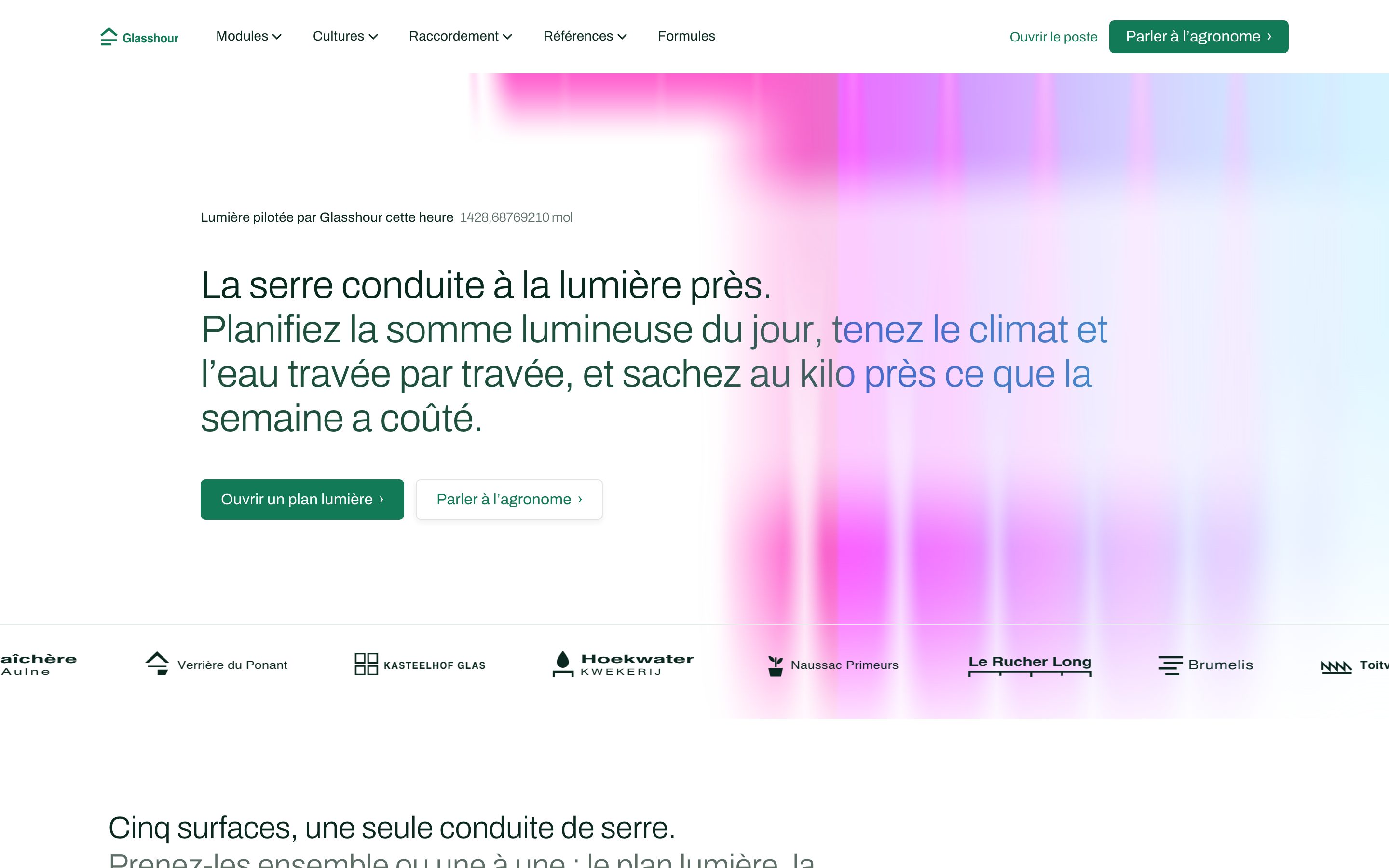 Glasshour — a different business on the same design