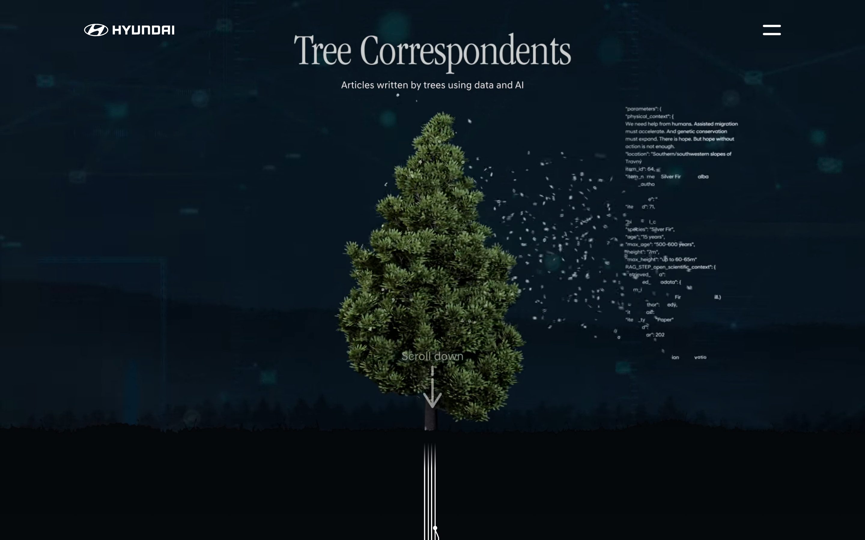 Tree Correspondents — the rebuilt landing page