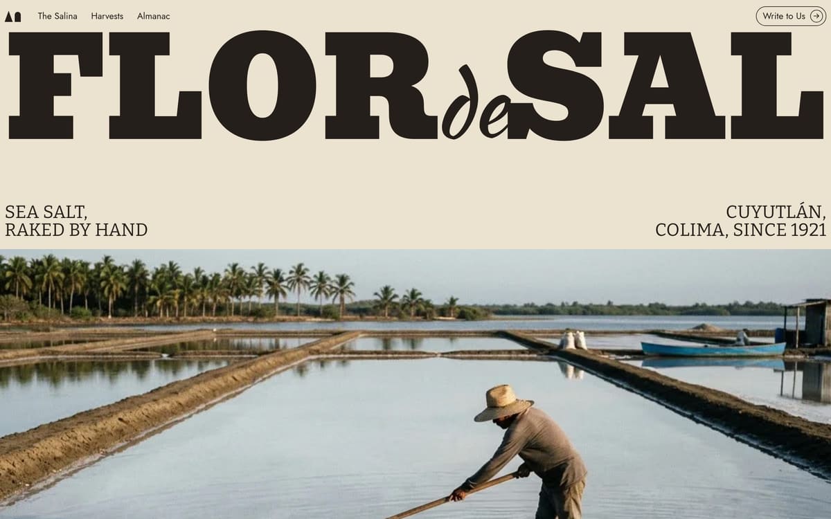 Flor de Sal — a different business on the same design