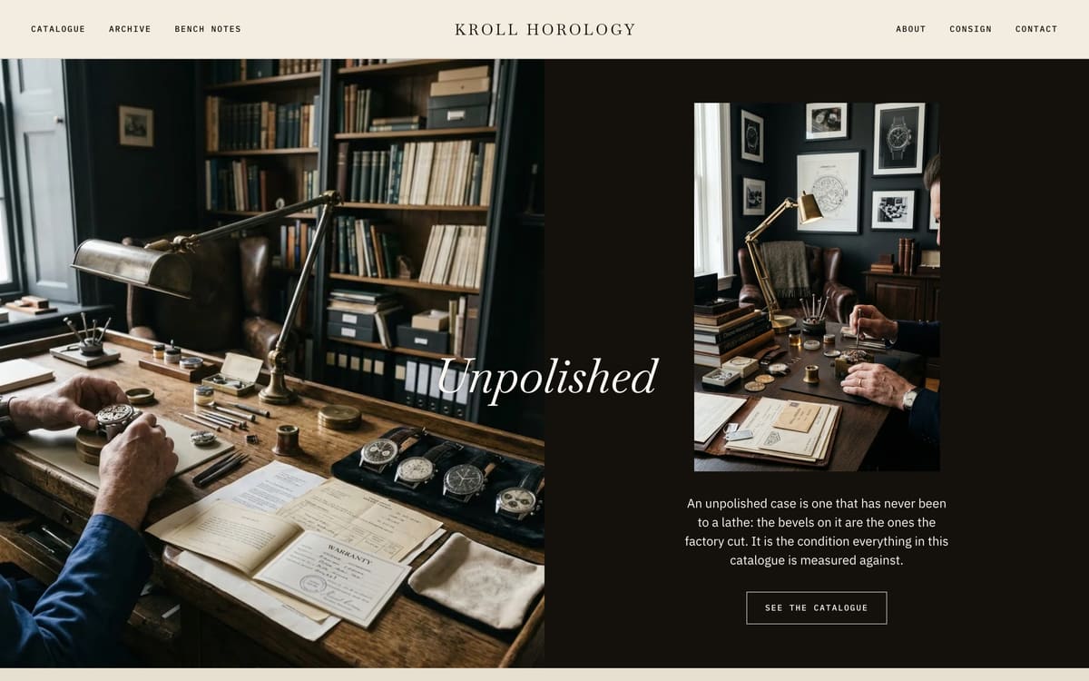 Kroll Horology — a different business on the same design