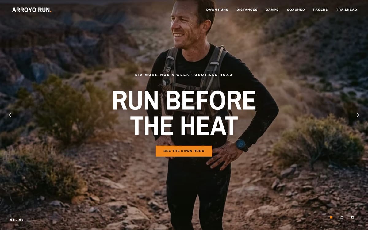 Arroyo Run — a different business on the same design